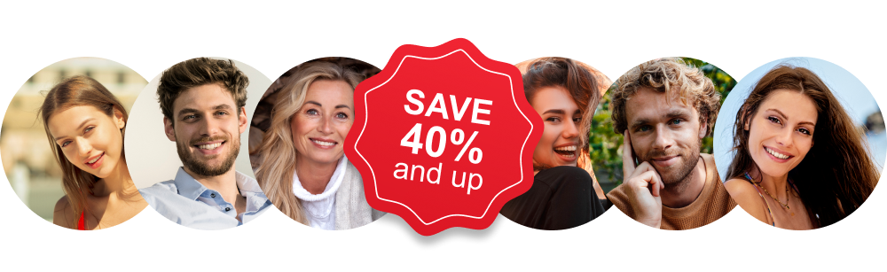 Save 40% and up